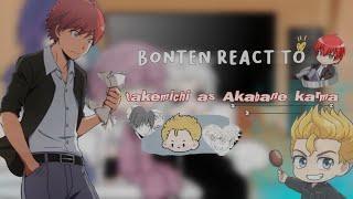 —  ₊ﾟ bonten react to takemichi as Akabane Karma | my AU!! . (READ DESC!!)