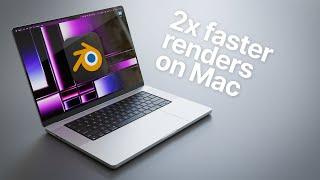 The easiest way to speed up Blender renders on a Mac (M1, M2, M3)