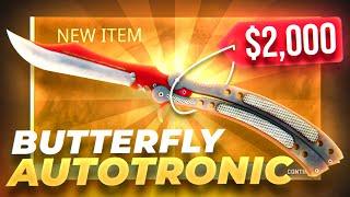 Unboxing A $2000 BUTTERFLY KNIFE Autrotronic! (Skinclub)