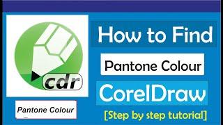 How To Find Pantone Color In CorelDraw