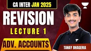 CA Inter Jan'25 | Adv Accounts Revision Lecture | AS 15 - Employee benefits | Tanay Bhageria (AIR 2)