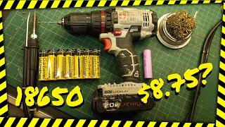 Rebuild / Replace Cordless drill batteries for next to nothing using 18650 batteries!