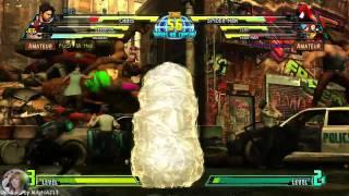 Marvel vs Capcom 3 Online Rank #1: LilAzNAJ13 (Deadpool/Chris/Wesker) Vs. Random Person 02/15/11