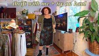 come thrifting with me + HUGE thrift haul!! *plus size*