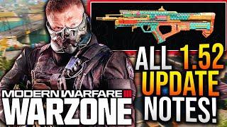 WARZONE: Full 1.52 UPDATE PATCH NOTES! SURPRISE UPDATE CHANGES & Major Download Explained!