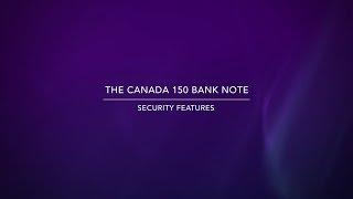 Canada 150 bank note – security features