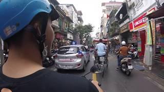 Hanoi Streets from the back of a Motorbike