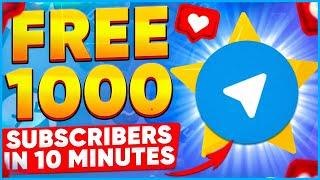 HOW TO GET FREE SUBSCRIBERS ON TELEGRAM CHANNEL FAST IN 2024 | NEW WAY TO GROW TELEGRAM