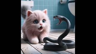 A cobra quase mordeu o gatinho | paródia do @Magicmomentscat #shorts