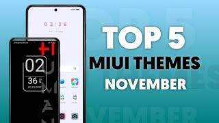 Best Miui Themes in November | Top 5 Miui Themes | Ayan Official Tech