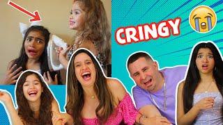 REACTING TO OUR OLD YOUTUBE VIDEOS!! SO FUNNY* JASMINE AND BELLA