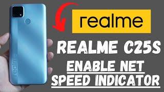 Realme C25s Show wifi/network Speed Meter