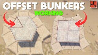 RUST - WORKING OFFSET Bunkers (2X2 and Hexagon) - 2024 New Rust Base Design