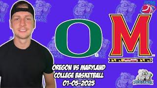 Maryland vs Oregon 1/5/25 Free College Basketball Picks and Predictions | NCAAB Pick