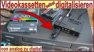 Videokassetten selbst digitalisieren mit HD Video Capture Adapter - VHS & Beta von analog zu digital