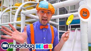 Blippi Visita um Playground Coberto (Live, Love, Play) | 1 HORA @BlippiPortugues | Moonbug Kids