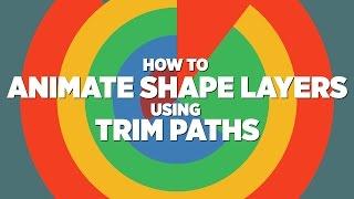 Animate Shape Layers with TRIM PATHS | Adobe After Effects Tutorial