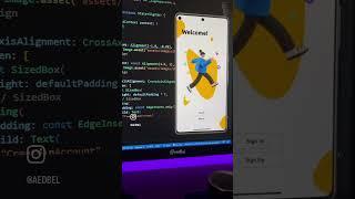 Welcome, Login, Signup Page -Flutter UI - #flutter #ui #ux #flutterdeveloper #flutterdesigns