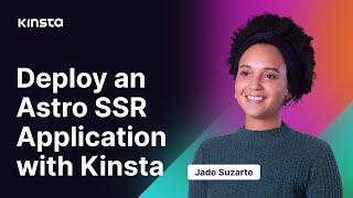 Kinsta | Deploy an Astro SSR Application