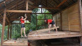 Full Video: Build LOG CABIN - TIMELAPSE: START to FINISH Alone Building Wooden House