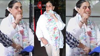 Saif Ali Khan's Wife Amrita Singh got Angry and Rise Finger to Paparazzi with Sara Ali Khan