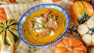 ТЫКВЕННЫЙ СУП ПЮРЕ | самый вкусный рецепт!  суп из тыквы + веганский вариант | Pumpkin Soup