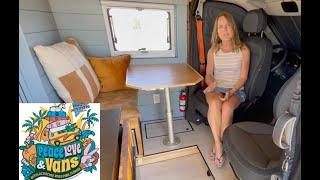 DIY off grid Camper Van full tour. See why this tiny home won BEST IN SHOW at Peace Love and Vans