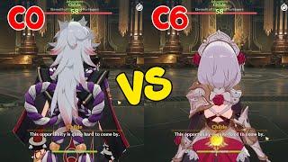 C0 Itto vs C6 Noelle: Redhorn Stonethresher Showcase - Genshin Impact