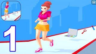 Perfect Makeover Run Challenge - Gameplay Walkthrough Part 1 - All Levels 1-4 (Android, iOS)