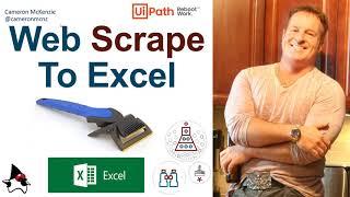 Data Scrape Web Text to Excel with UiPath Example