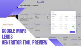 GMap Leads Generator Preview | #1 Google Maps Lead Scraper & Extractor Tool