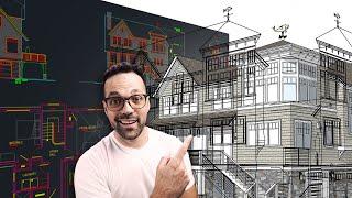 Import CAD plans and elevations into SketchUp TUTORIAL