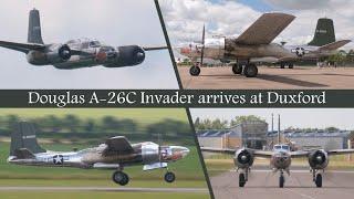 Douglas A-26C Invader arrives at Duxford