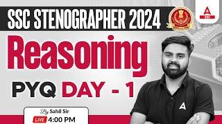 SSC Stenographer 2024 | SSC Steno Reasoning By Sahil Tiwari | Previous Year Questions #1