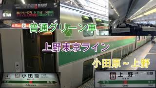 【Ueno Tokyo Line】上野東京ライン 　小田原～上野　グリーン車2階車窓