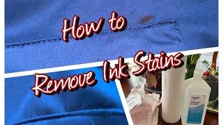 How to Remove INK Stains from Cloth