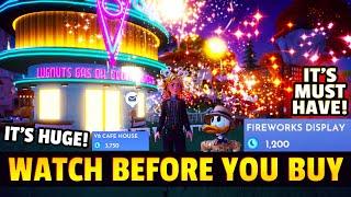 NEW Premium Shop Review in Disney Dreamlight Valley. Fireworks Are AMAZING! V8 Cafe is MASSIVE!