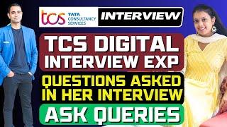 TCS Digital Interview Experience | Sikha Selected in TCS Digital 