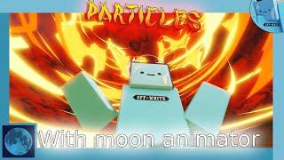 How to animate PARTICLES with moon animator