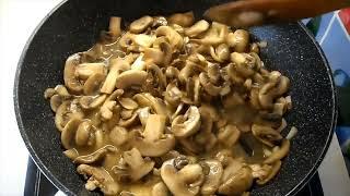 Очень вкусные жаренные грибы шампиньоны