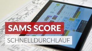 Tutorial: Spielberichte mit SAMS Score - Schnelldurchlauf (mit Tablet)