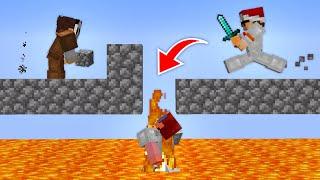 Minecraft but Lava Rises Every Minute