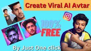 Free  How to edit viral instagram AI Avtar trend | free me lensa avtar photo kaise edit kare