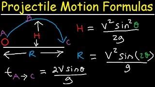 Introduction to Projectile Motion - Formulas and Equations