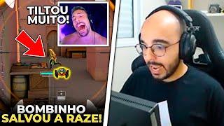 TCK TILTOU MUITO COM BOMBINHO DA RAZE (100% SORTE)! SACY FICOU SURPRESO COM JOGADA - VALORANT CLIPS