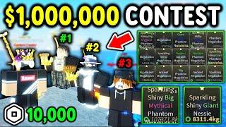 I HOSTED The LARGEST FISCH TOURNAMENT To WIN $10,000 ROBUX and MILLIONS in Roblox Fisch..