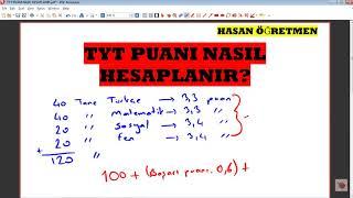 TYT Puanı Basitçe Nasıl Hesaplanır? TYT Puan Hesaplama Formülü