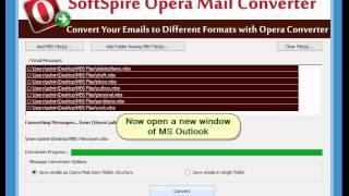 Opera Mail Converter for Exporting MBS files into PST