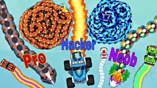 Snake Io Noob vs Pro vs Hacker Snake Stomper Vs Epic Gameplay #SnakeIo #SnakeGame #GameTok