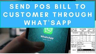 how to send Customer Invoice through  WhatsApp |Mansoor Anwar|  (Urdu)